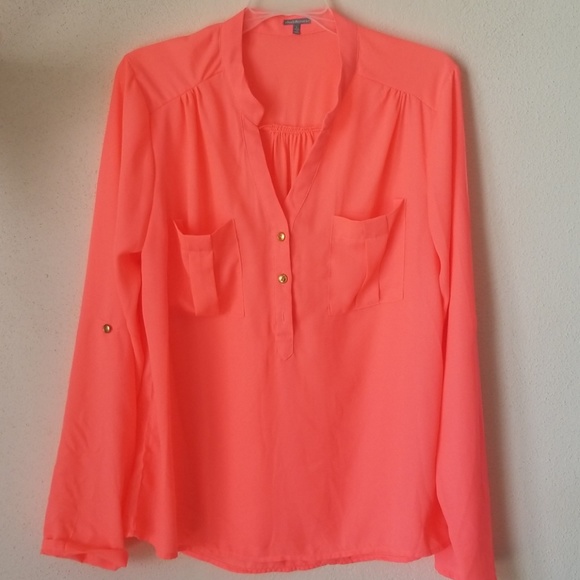 Charlotte Russe Tops - Women's coral/peach blouse